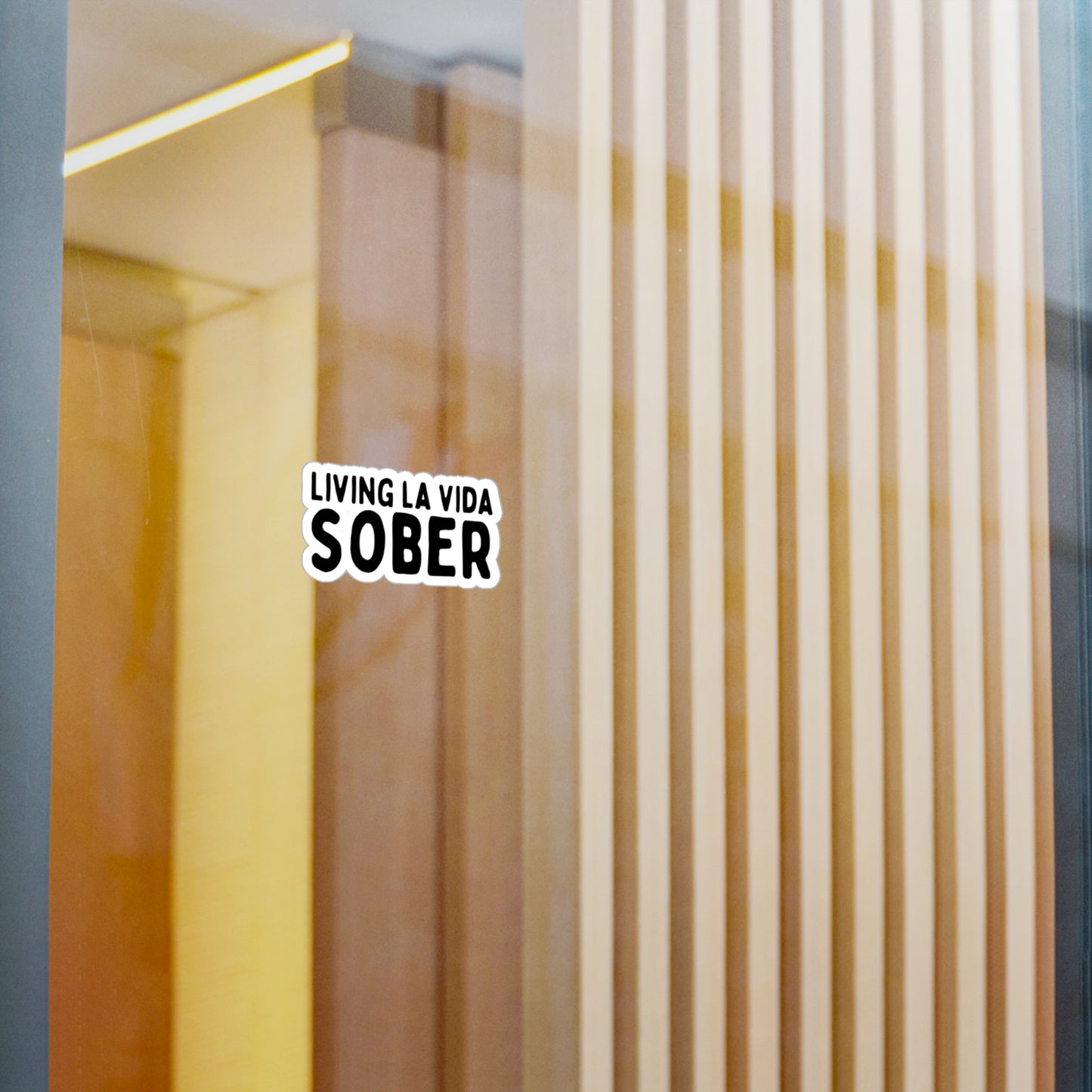 Livin La Vida Sober Kiss-Cut Vinyl Decals