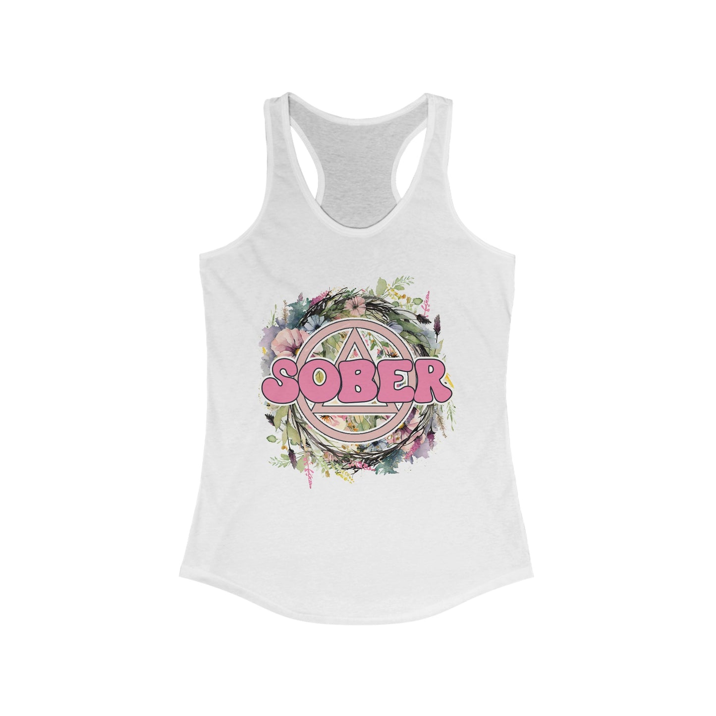 "Sober" Women's Ideal Racerback Tank