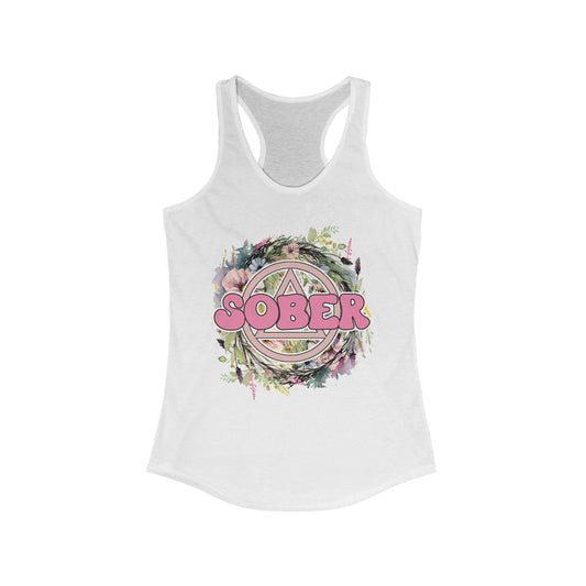 "Sober" Women's Ideal Racerback Tank