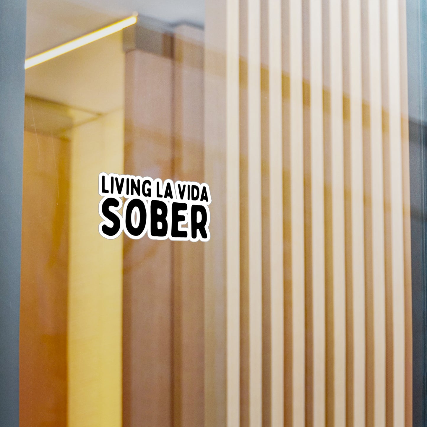 Livin La Vida Sober Kiss-Cut Vinyl Decals