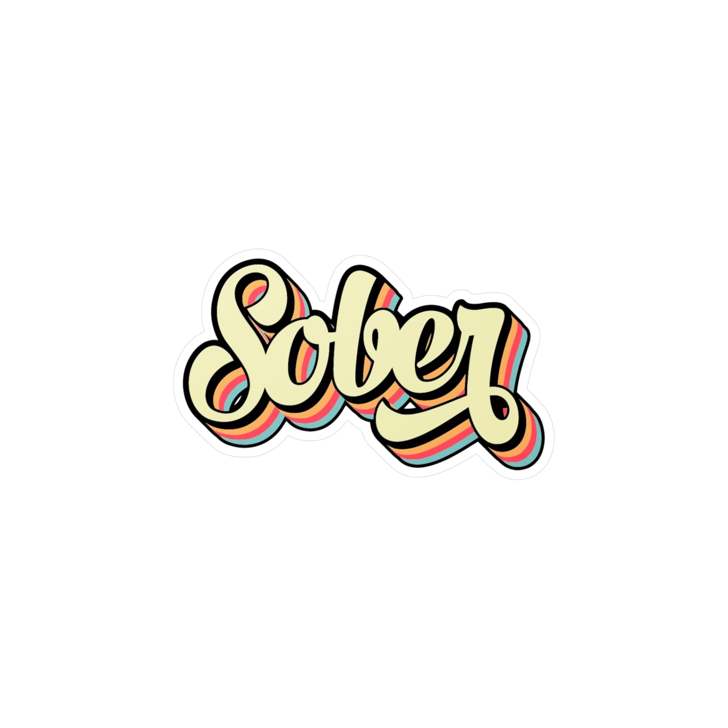 Sober Kiss-Cut Vinyl Decals
