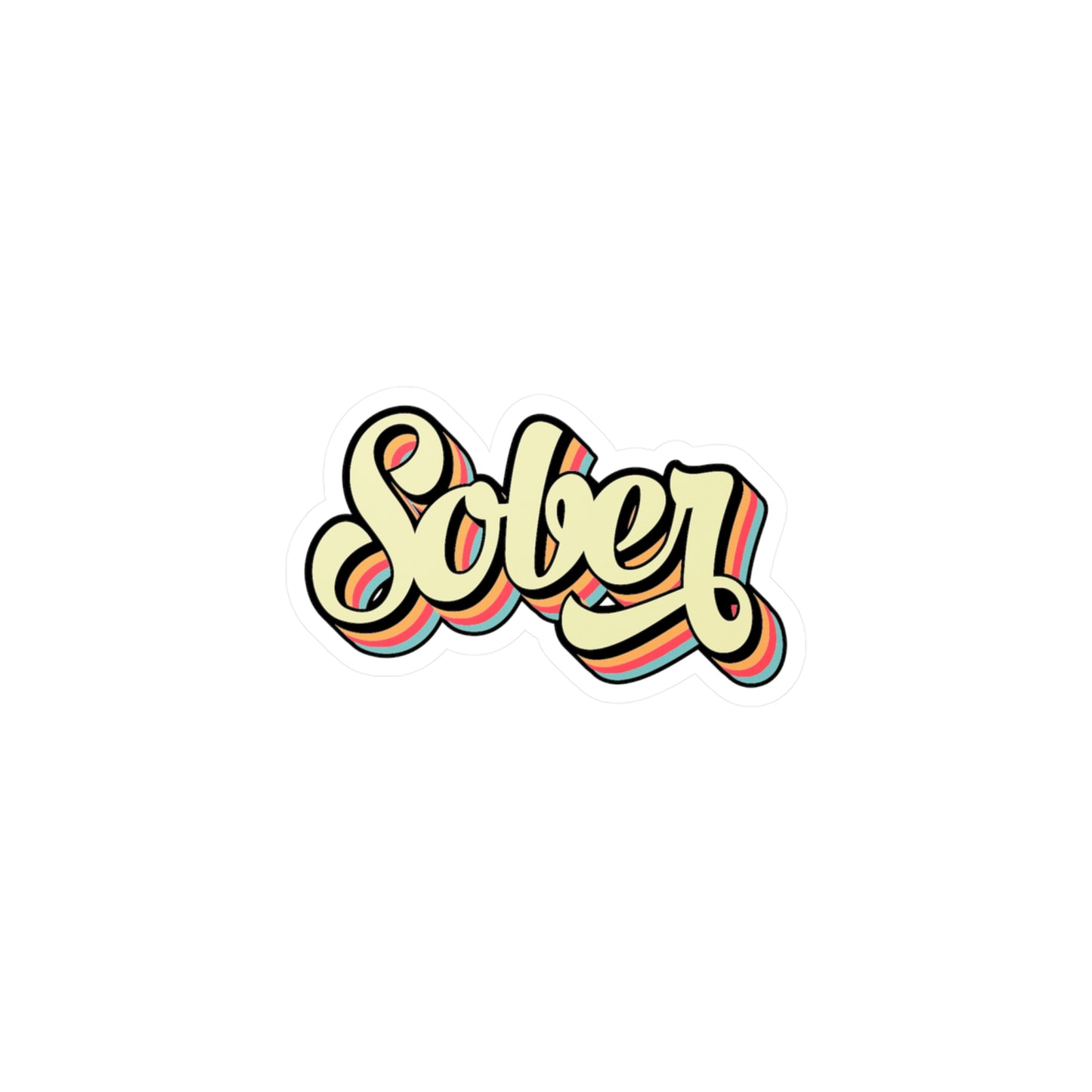 Sober Kiss-Cut Vinyl Decals