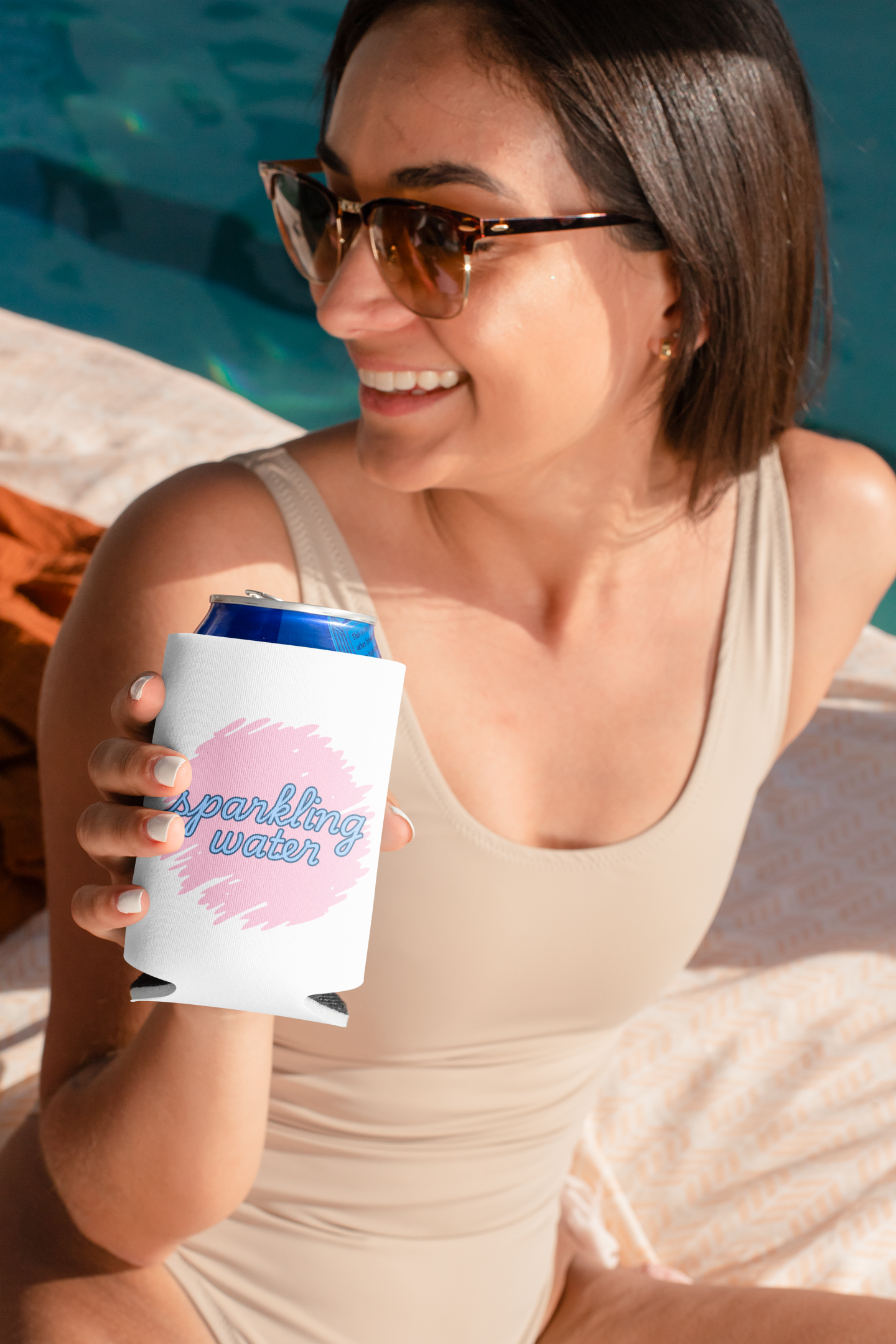 "Sparkling Water" Can Cooler Sleeve