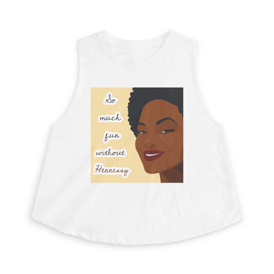 So Much Fun Without Hennessy Sleeveless Crop