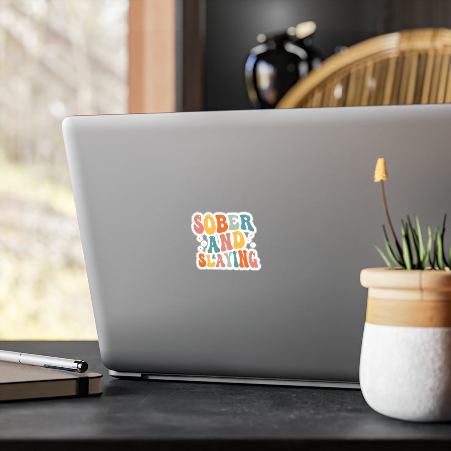 Sober and Slaying Kiss-Cut Vinyl Decals