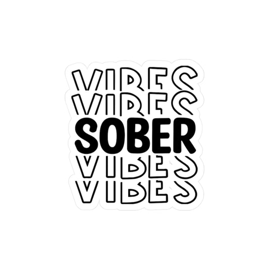 Sober Vicbes Kiss-Cut Vinyl Decals