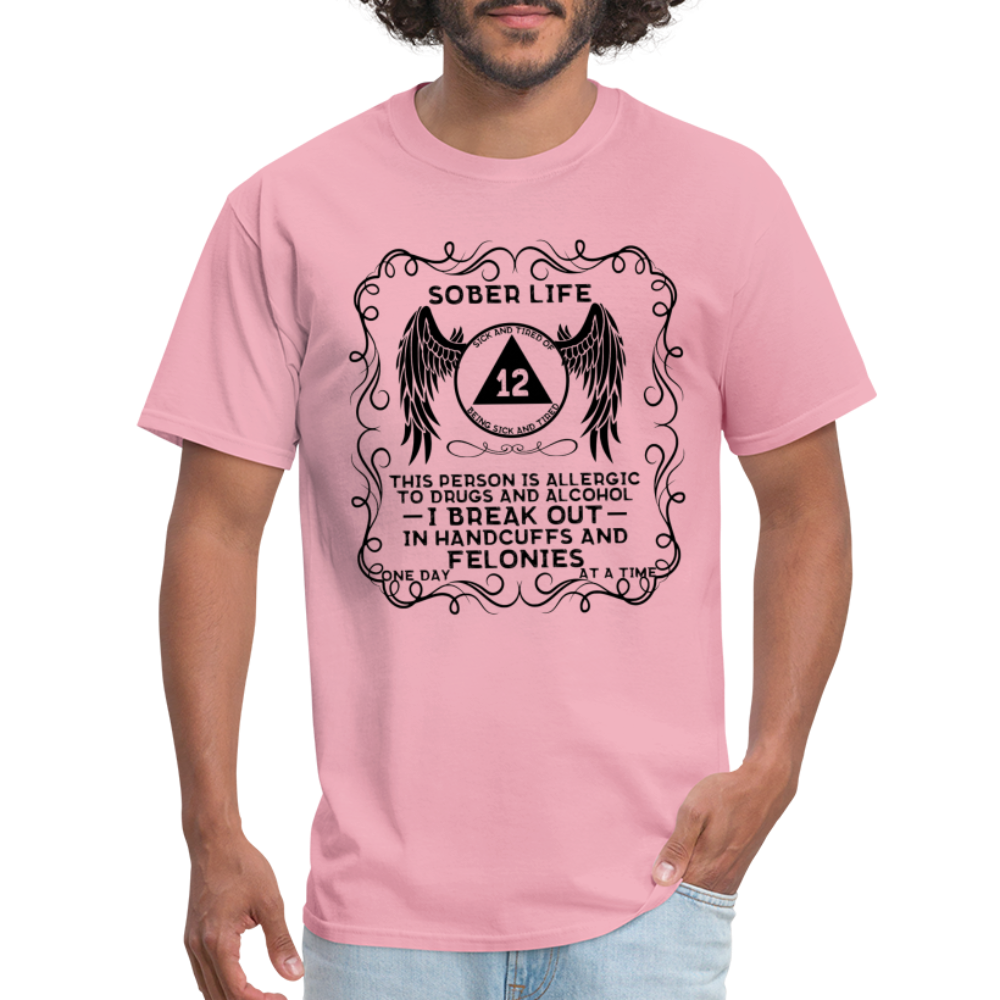 Breakout In Handcuffs Unisex Classic T-Shirt - pink