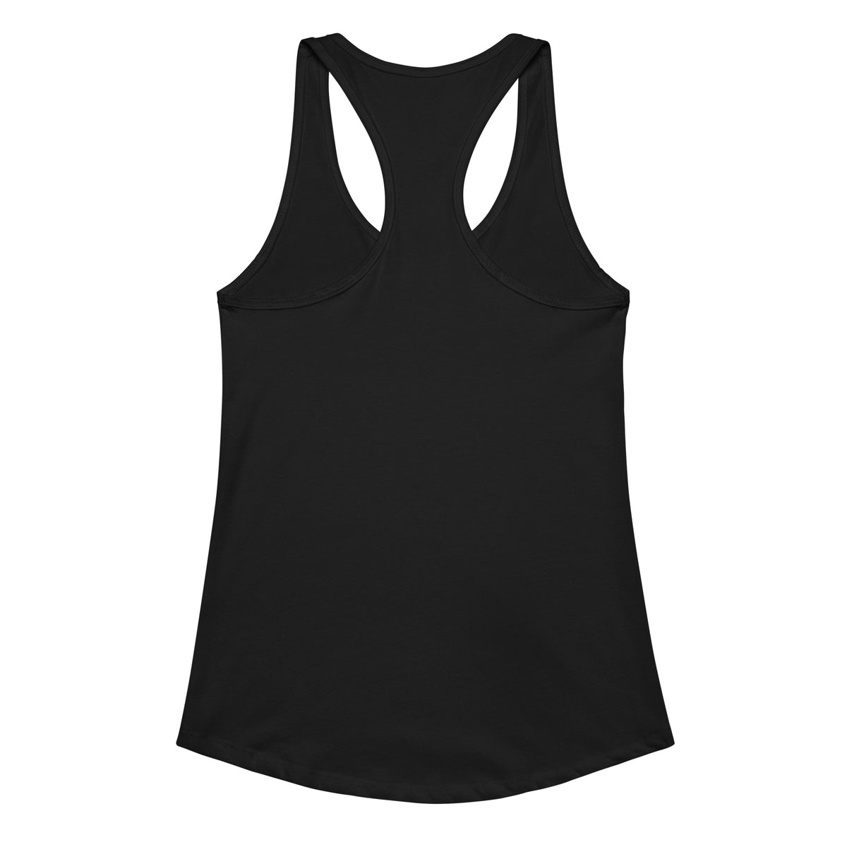 Black Certified Sober, Still a Little Feral racerback tank, back